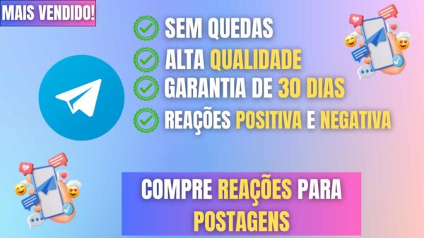 Comprar Reações Telegram